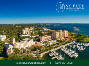 St. Pete Luxury Realtors St. Petersburg, FL skyline with marina view