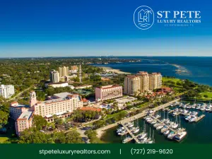St. Pete Luxury Realtors St. Petersburg, FL skyline with marina view
