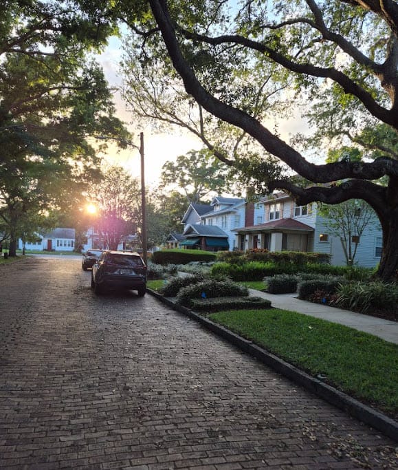 Euclid St Paul's beautiful street and sunset